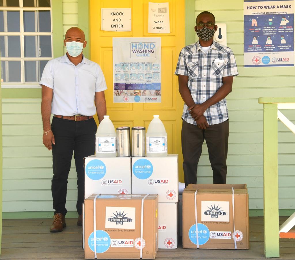 hand sanitizer donation NBC Radio SVG